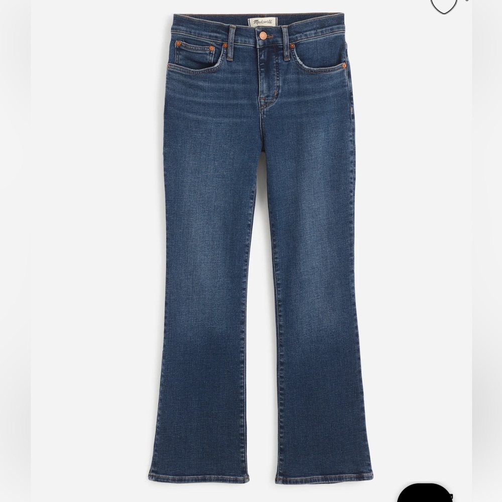 NWT Madewell tall kick out crop jeans in lenoir wash